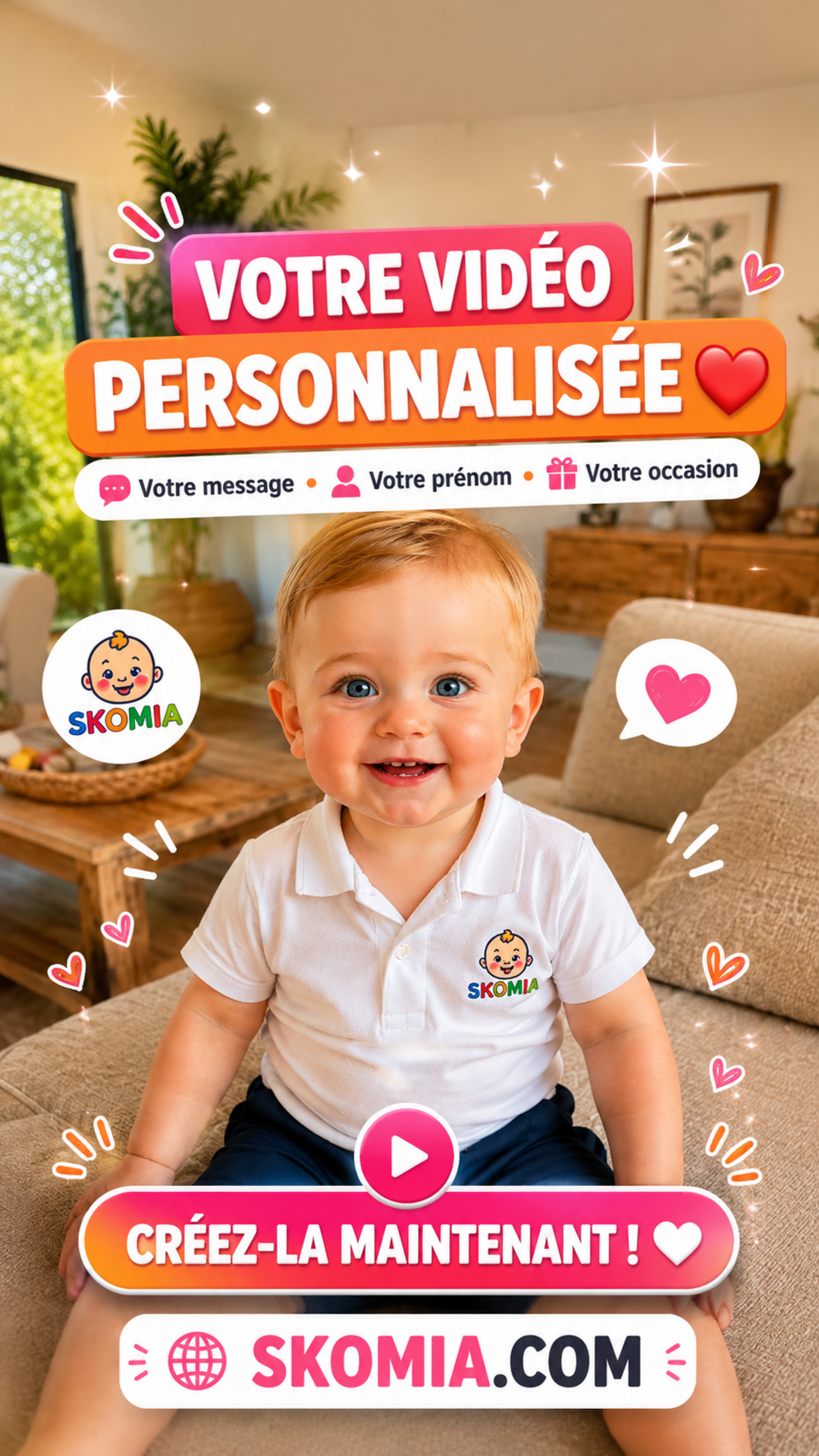 Skomia crée votre vidéo personnalisée